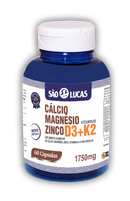 Cálcio Magnésio Zinco D3 K2 em cápsulas| São Lucas
